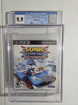 Sonic & Sega All-Stars Racing Transformed (Sony PS3, 2010) GRADED CGC 9.9 A++