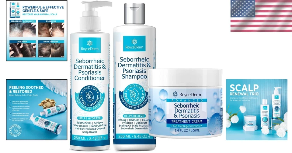 Seborrheic Dermatitis Shampoo Set - Scalp Therapy System - Image 2 of 4