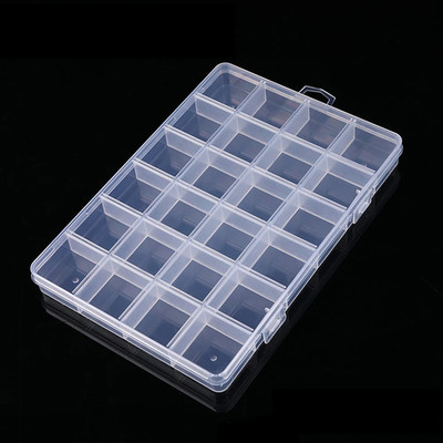 24/28 Grids Multifunktionale Klare Kunststoff Organizer Box Mit Grids Container 