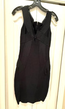 Guess Marciano Black Bandage Bodycon Mini Dress - Size Small-Fast