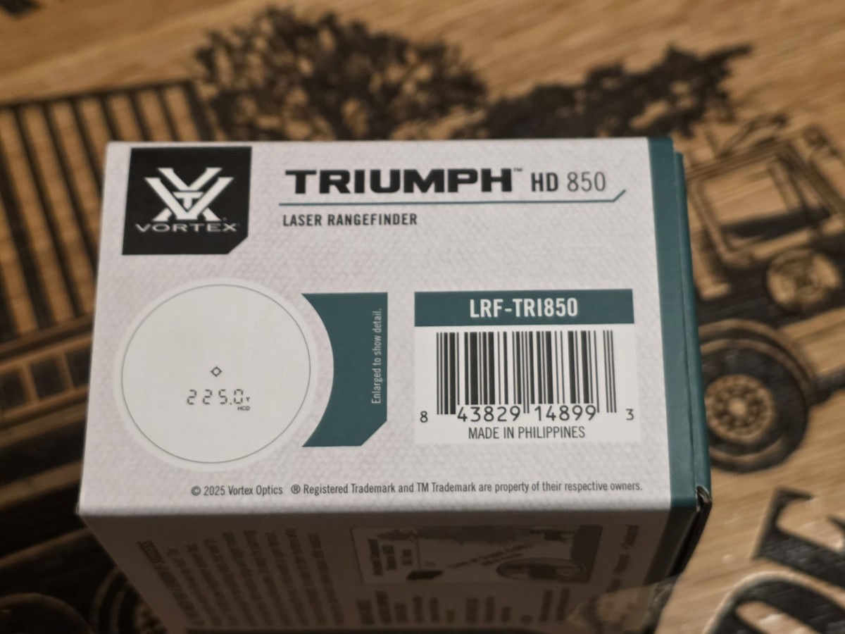Vortex Triumph HD 850 Laser Rangefinder W/ Soft Carry Case - LRF