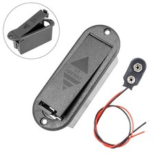 Sturdy 9V Battery Case for Active Pickup Instruments Quick for access Feature