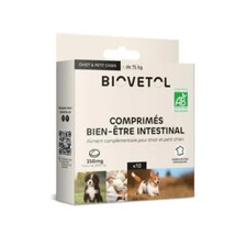 Biovetol Comprimés Bien-être Intestinal Bio Chiot/Petit Chien - Digestion