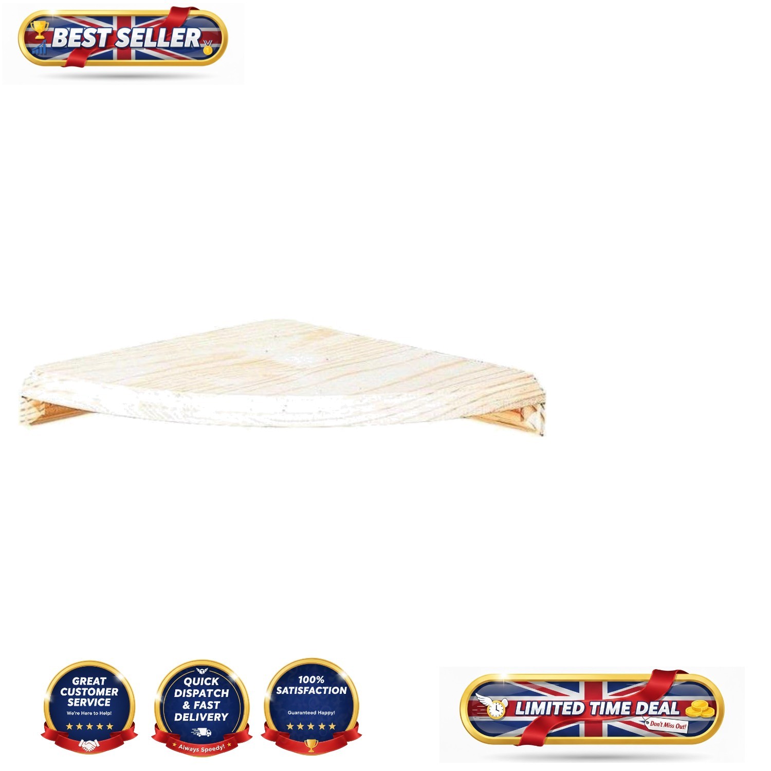 Durable Triangular Pine Corner Shelf Kit - Space-Saving Indoor Storage Solution
