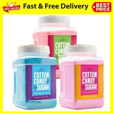 The Candery Cotton Candy Sugar FLoss 3lbs 3 Pack Premium Assorted Colors