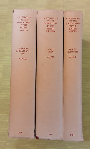 Catalogue of the Indian Coins in the British Museum, 3 volumes, 1967 reprints