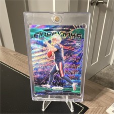 2024 Panini Prizm Fireworks Green Wave Prizm Rookie Drake Maye #22 Patriots