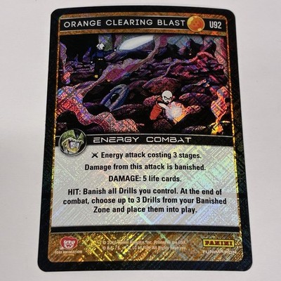 DBZ Dragon Ball Z TCG Panini Perfection U92 Orange Clearing Blast Foil