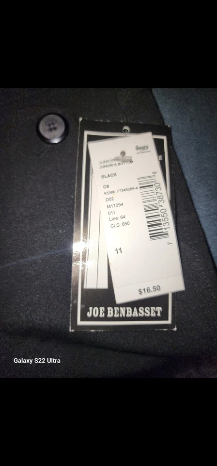 Joe Benbasset Black Dress Pants Junior's - Image 3 of 4