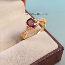 Garnet, January Birthstone, 925 Sterling Silver, Garnet Ring, Bridal Ring