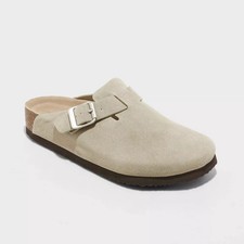 Women's Betsy Clog Mule Flats - Universal Thread: Slip-On Faux Leather Medium