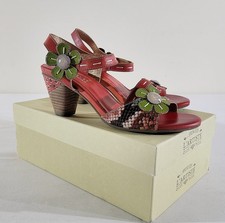 New L'Artiste Spring Step Guiditta Women  s EU 39 / US 8.5 Leather Heels Flowers