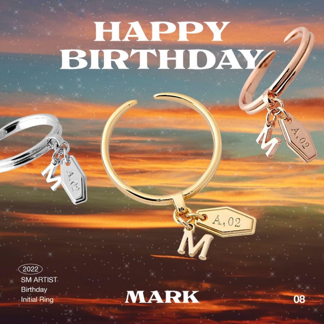 NCT127 NCTDREAM MARK マーク イニシャルリング 2種 セット Nct127 Nct Dream Mark Initial Ring Set Of 2 Types | eBay