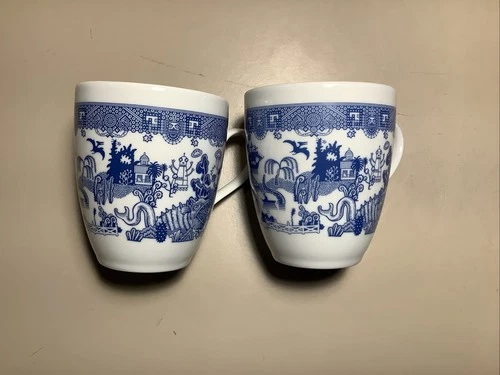 Calamityware Things Could Be Worse Mug 12oz Blue White Two