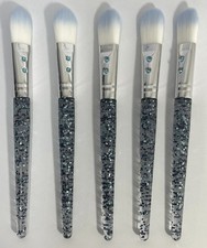 NEW 5X Slmissglam Foundation B12 Makeup Brush Blue/White - 5 pc Lot