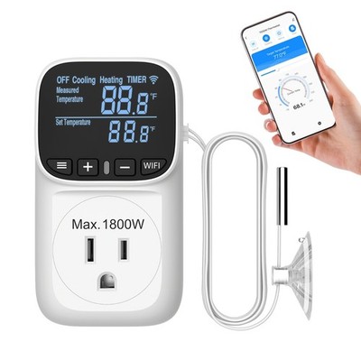 DEWENWILS Smart WiFi Temperature Controller, 15A 1800W, 24 Hour Schedule Timer