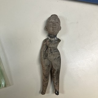 6 3/4 Inch Pottery Fragment Ancient ? Culture Unknown No Reserve As Is