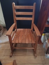 Child Sized VINTAGE wooden Rocking Chair