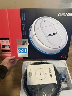 CLEAN Robo S30 Ultra-thin Cordless Bagless Robotic Vacuum Cleaner Black