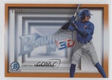 2022 Bowman Bowman in 3-D! Orange Refractor 2/25 Cristian Hernandez #B3D-9 nd3