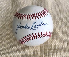 Jocko Conlan Signed Vintage Charles Feeney Baseball  Autograph Umpire HOF JSA