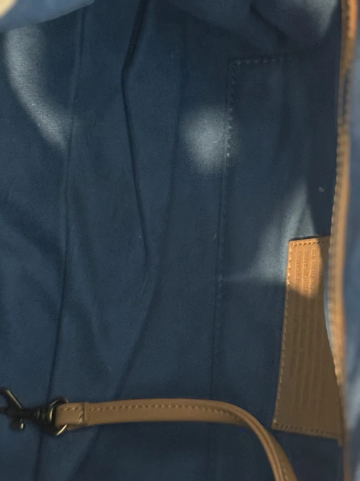 🐘Sharif Safari Elephant Head Haircalf & Pebbled Leather Hobo Tote White RARE - Image 2 of 4