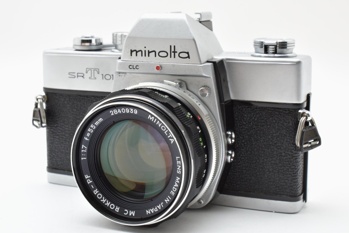 ミノルタ SRT101 & MC ROKKOR-PF 55mm F1.7 #56 Minolta SRT 101 SLR 35mm Film MC ROKKOR-PF 55mm F1.7 From JP