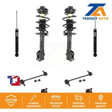 Front Rear Complete Strut Shock & TOR Bar Link Kit (8Pc) For Kia Sportage