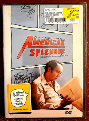 AMERICAN SPLENDOR W/LIMITED ED. COMIC BOOK DVD + DVD ROM BRAND NEW ORIG SEALED