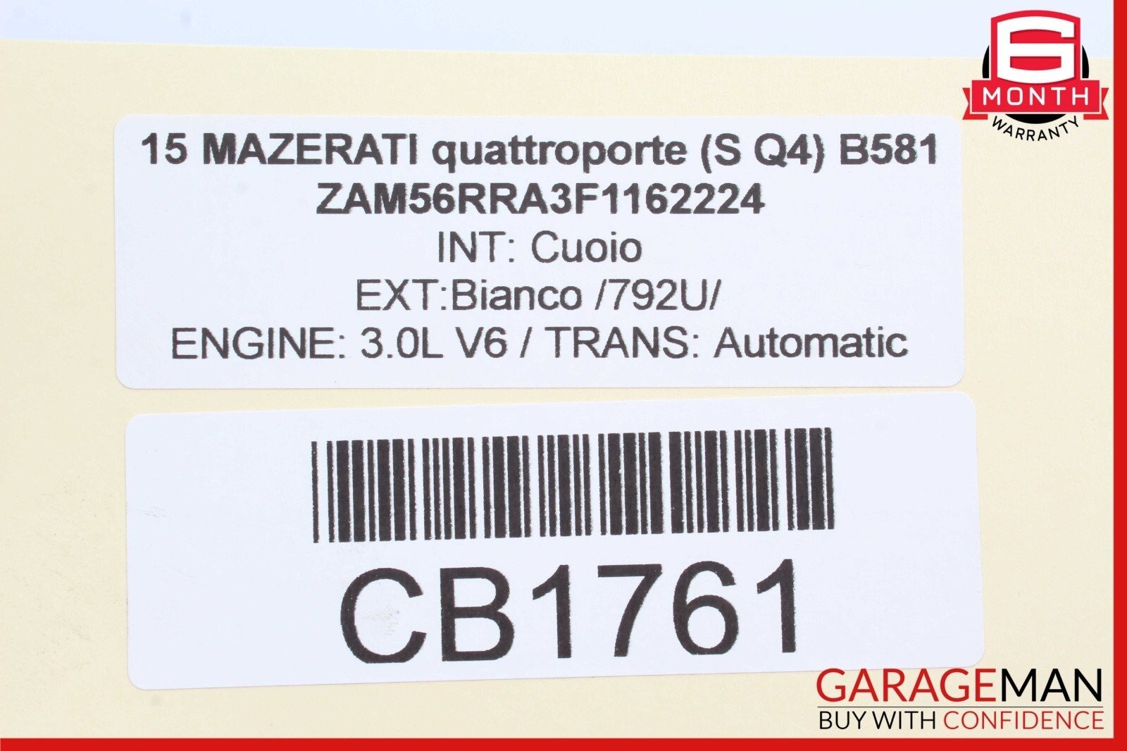 14-17 Maserati Quattroporte Front Right Side Spindle Knuckle Hub Bearing OEM