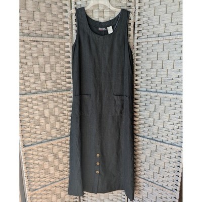 chinese dress ladies Brooklyn linen maxi shift dress – Ysanne main image 0