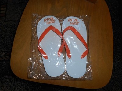 Herren, Damen, Zehentrenner, Flip-Flop Badelatschen Schlappen AVIVA make Friends