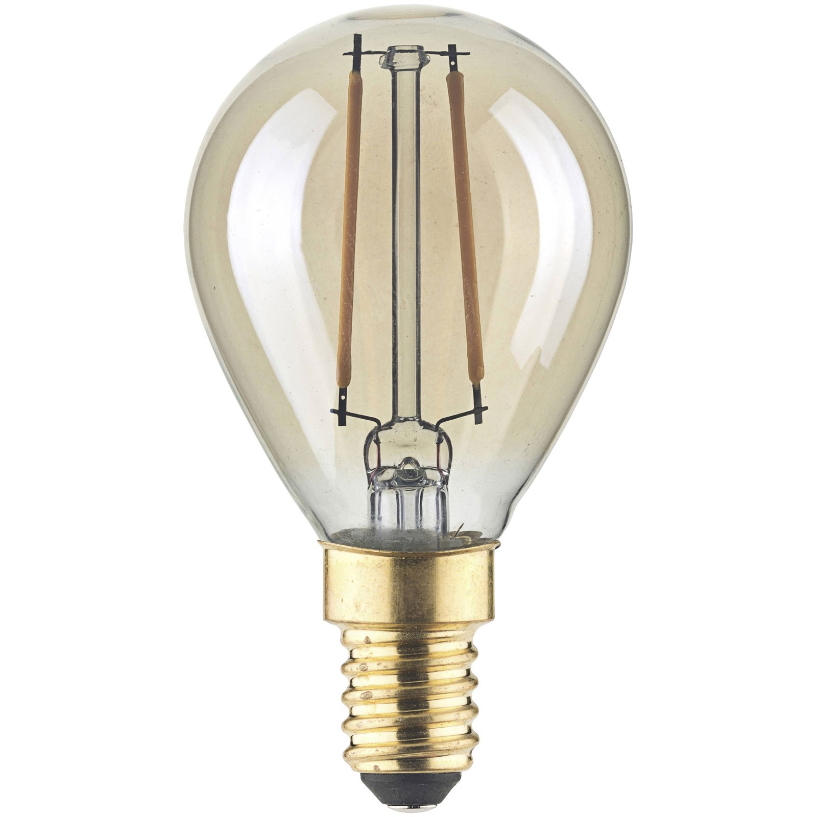 LightMe FILAMENT GOLD LED E14 Teardrop 4.5W Amber 1 piece