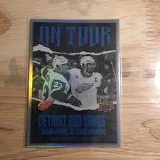 2024-25 Upper Deck Series 2 On Tour Dylan Larkin/Lucas Raymond