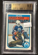 1982-83 O-Pee-Chee BGS GEM MINT 9.5 Grant Fuhr #105 NHL  10 CENTERING & EDGES