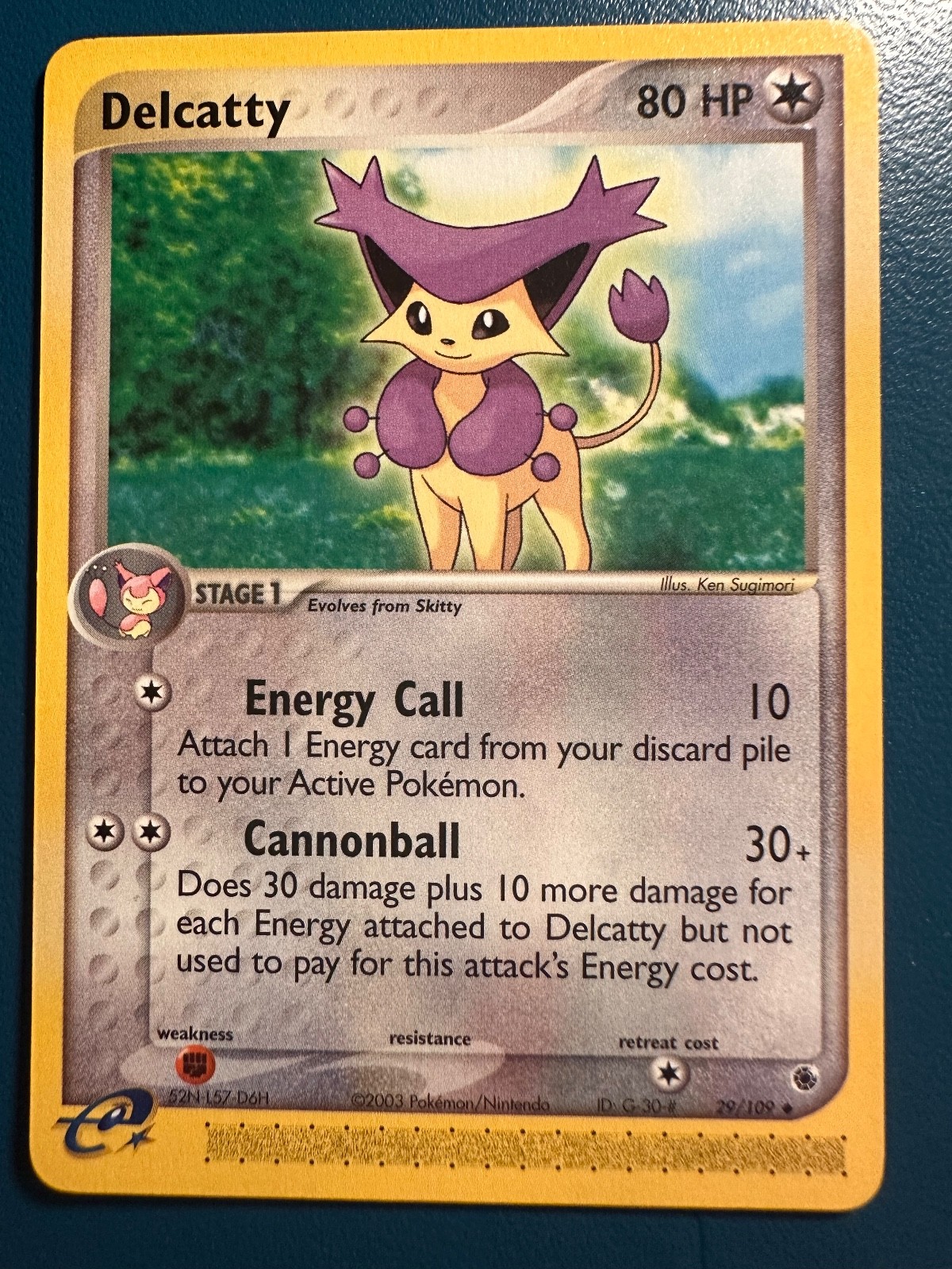 Pokemon TCG English E reader Delcatty 29/109 Ruby and Sapphire Regular NM