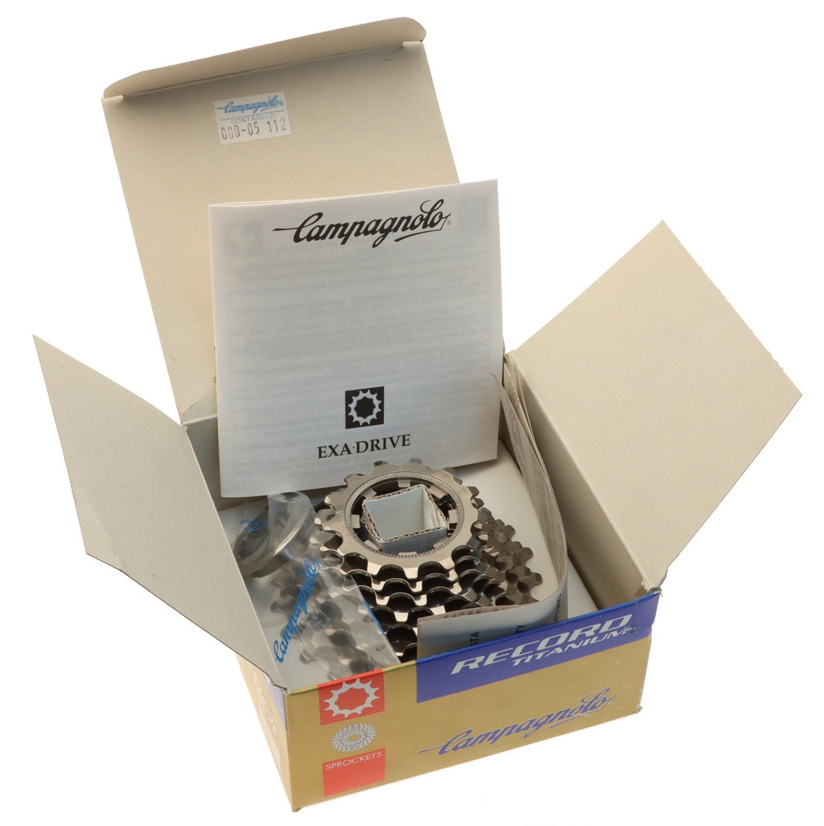 Campagnolo Record Titanium 8 Speed Cassette 13/23T Exa-Drive NOS