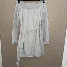 Express Dress Women's Small Off Shoulder Long Sleeve Above Knee Side Pockets