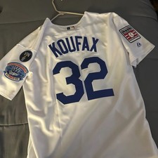Sandy Koufax Dodger Jersey With Their First World Series Patch 1955,Vin Patch