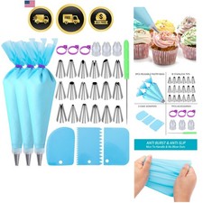 Cake Decorating Kit Piping Bags and Tips Set Reusable Pastry Tools for Cookies