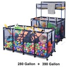 Yescom 2 Pack Mesh Pool Storage Bin Rolling Cart Noodle Holder Organizer Large — photo 2