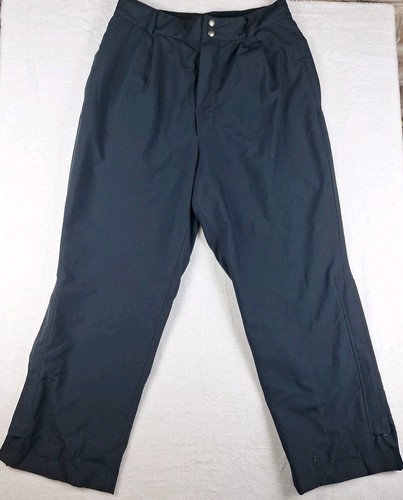 Vtg. Zero Restriction ZR Gore Tex Rain Snow Pants Men's Large Black Ankle Zip