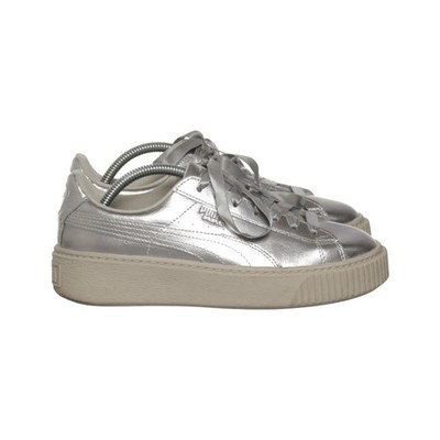 Puma, Sneaker, Größe: 37 1/2, Silber, Damen #eM5