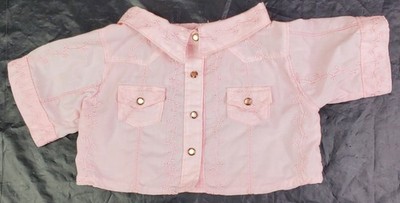 Build-A-Bear BABW x Limited Too Western Embroidered Pearl Snap Front Shirt - GUC