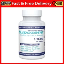 Lipozene Diet Pills Maximum Strength Fat Loss Formula 1500mg 120 Capsules Total