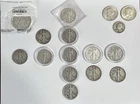WALKING LIBERTY HALF DOLLARS LOT OF 16 COINS CIRCULATED RANDOM DATES AS PICTURED