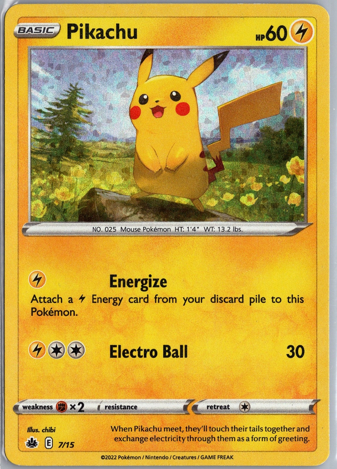 Pikachu - 7/15 - Holo - Pokemon Card MP