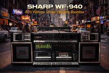 SHARP WF-940   RaRe   Vintage Stereo Cassette Boombox