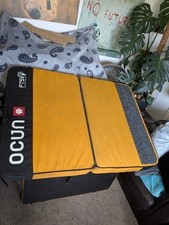 Ocun Dominator Climbing Crash Mat Bouldering Pad with Carry Straps Black/Yellow