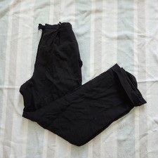 Vintage Black Wool Straight Leg Trouser Pants